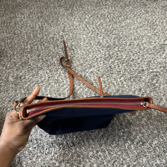 Dooney and Bourke Navy Wayfarer All Weather Hobo Crossbody Shoulder Bag - Picture 5 of 8